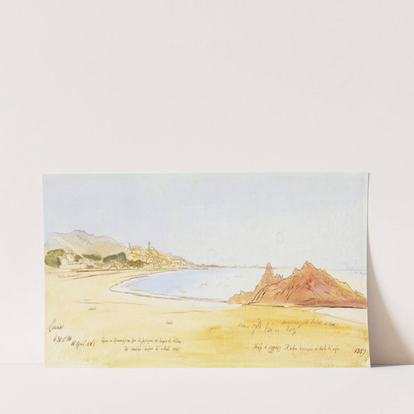 Cannes (1865) by Edward Lear