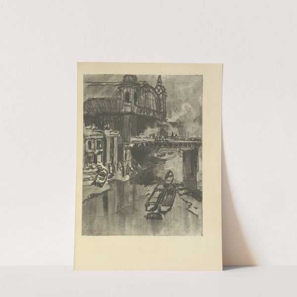 Cannon Street Station (1928) by Joseph Pennell