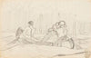 Canoe with Three Men
