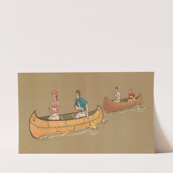 Canoeing (1900) by George Markendorff