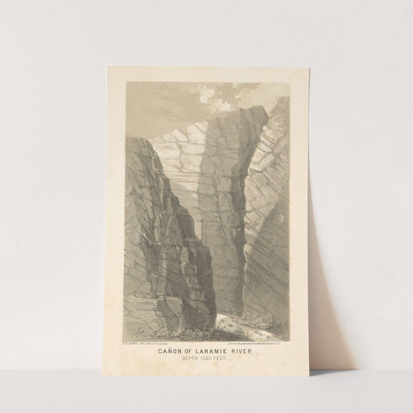 Canon of Laramie River, depth 1500 feet (1864) by Joseph F. Knapp