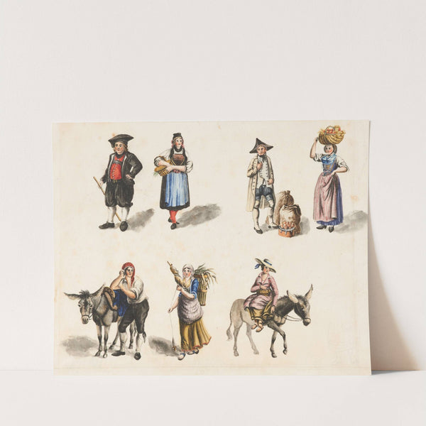 Cant. Schaffhausen und Canton Tessin (1811) by Franz Niklaus König