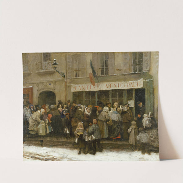 Cantine municipale pendant le siège de Paris (1870-1871) by Charles-Henri Pille