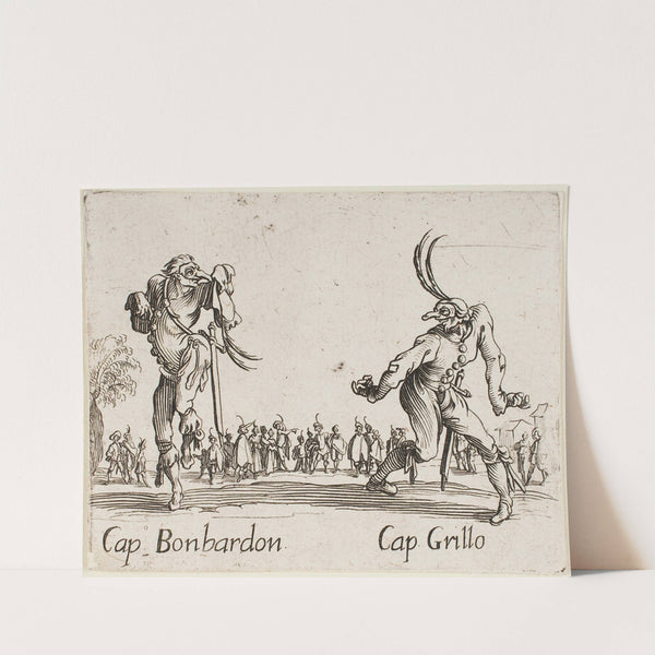 Cap. Bonbardon and Cap. Grillo (1631) by Jacques Callot