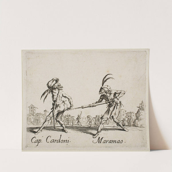 Cap. Cardoni and Maramao (1631) by Jacques Callot