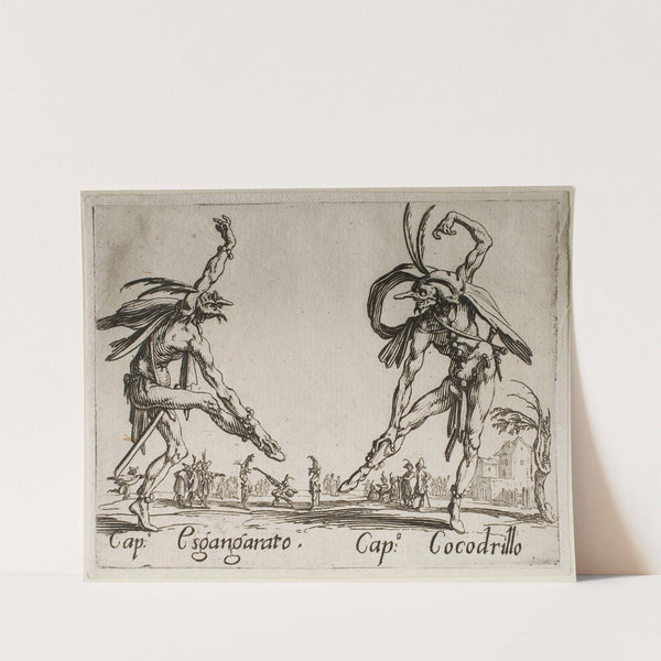 Cap. Esgangarato and Cap. Cocodrillo (1631) by Jacques Callot