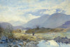 Capel Curig With Snowdon And The Glyders In The Distance, North Wales