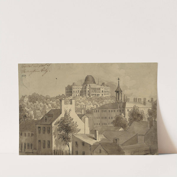 Capitol and part of Washington City by Augustus Köllner