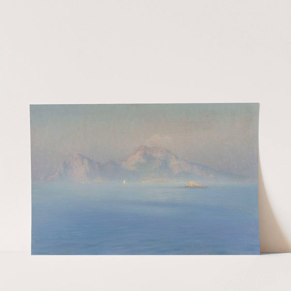 Capri, Côte Escarpée Vue De La Mer by Henry Brokman