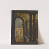 Capriccio; A Palace Courtyard (1790-93) by Francesco Guardi