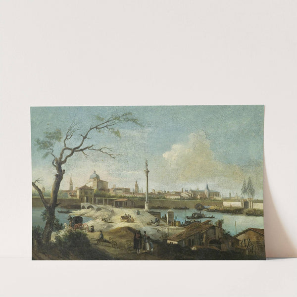 Capriccio mit der Ansicht von Padua by Giuseppe Bernardino Bison