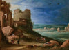 Capriccio of the Via Appia Antica, near Rome, with the tomb of Cecilia Metella and the Claudian Aqueduct