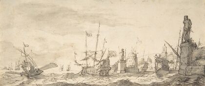 Capriccio View of a Mediterranean Port
