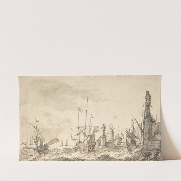 Capriccio View of a Mediterranean Port (17th century) by Bonaventura Peeters the Elder