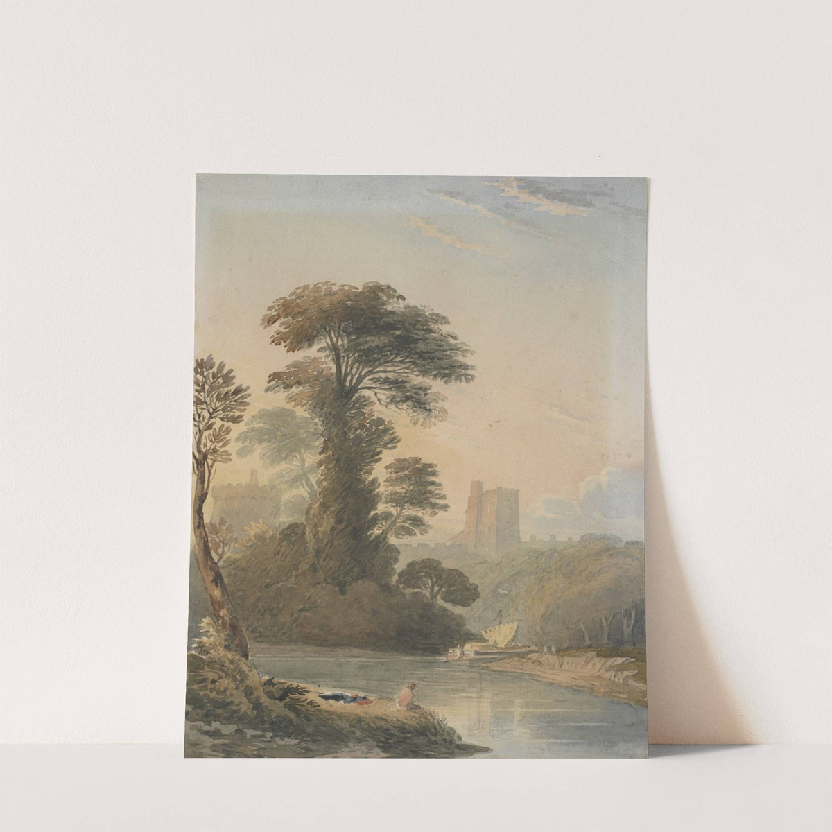 Capriccio view on the Thames near Windsor by John Varley