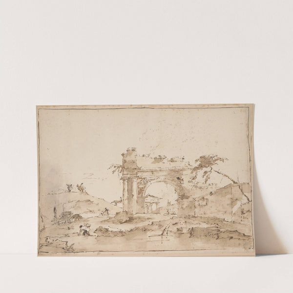 Capriccio with Roman Ruins (18th century) by Francesco Guardi