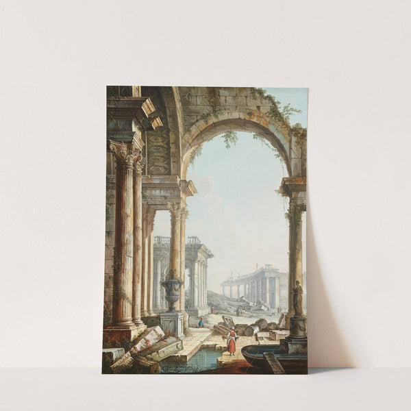 Capriccio with Ruins by Pietro Bellotti