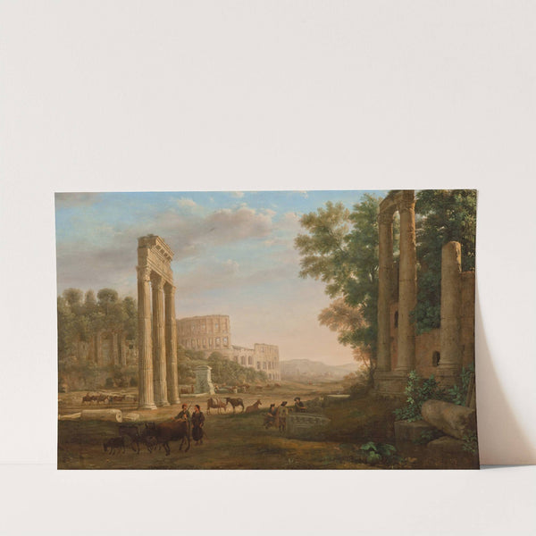Capriccio with ruins of the Roman Forum (circa 1634) by Claude Lorrain