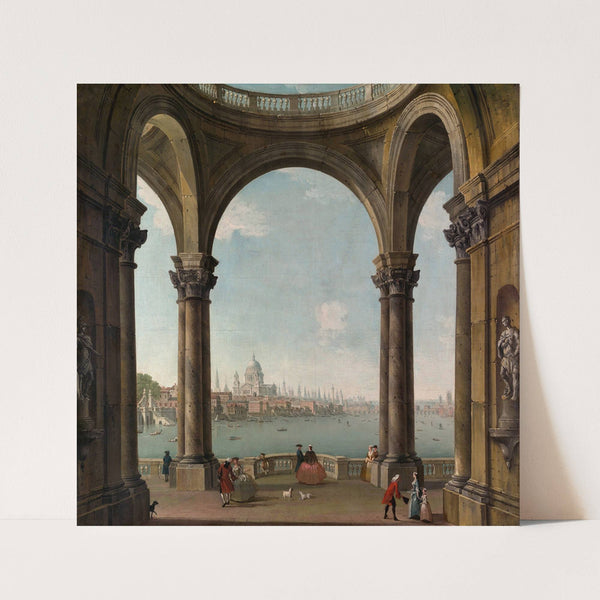 Capriccio with St. Paul’s and Old London Bridge by Antonio Joli