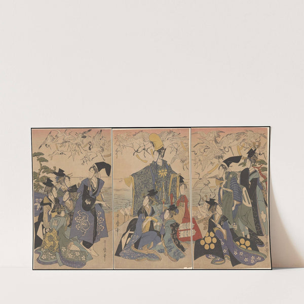 Caps and Cranes (late 18th century – ca. 1806) by Kitagawa Utamaro