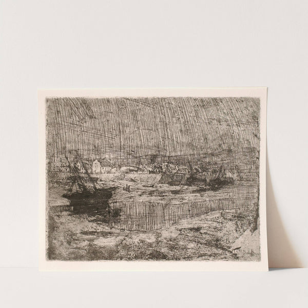 Capsized Fishing Boats, Brittany. by Henry Ossawa Tanner