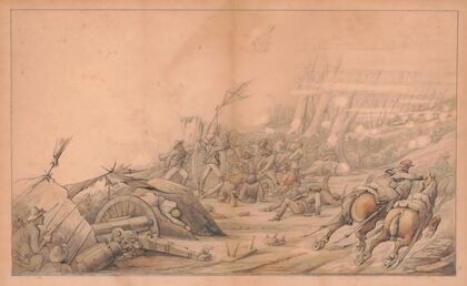 Capt. Louis von Trebra at the Battle of Missionary Ridge, Tn.