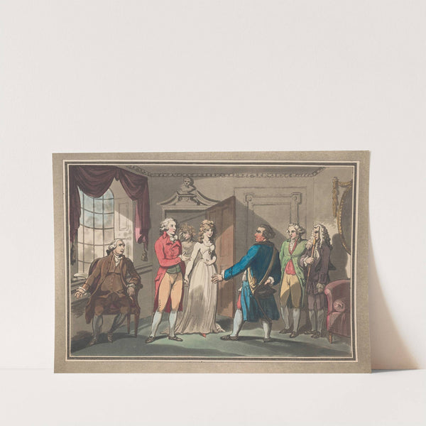 Captain Bowling introduced to Narcissa (1792) by Thomas Rowlandson