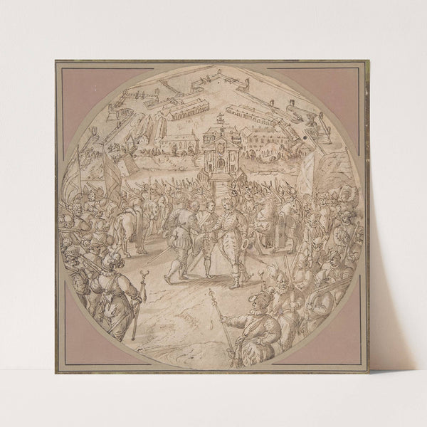 Captain de Bours handing over the Keys to the Citadel of Antwerp to the Estates General (mid-16th–early 17th century) by Maerten De Vos