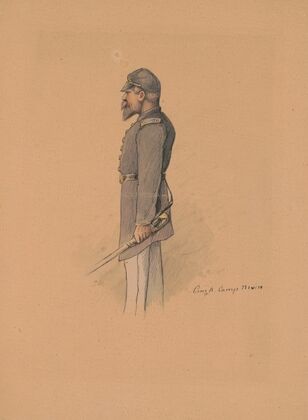 Captain Francis Erdelmeyer, Company A, 24th Illinois, Camp Nevin, Kentucky