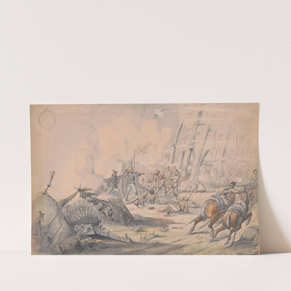 Captain Louis von Trebra at the Battle of Missionary Ridge, November 25 1863 by Adolph Metzner