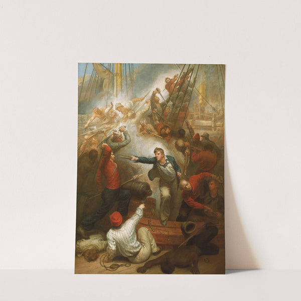 Captain William Rogers capturing the 'Jeune Richard', 1 October 1807 by Samuel Drummond