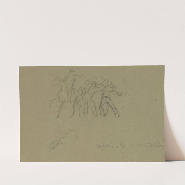 Capture of a U.S. Cavalry by Alfred Rudolph Waud