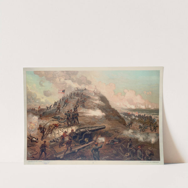 Capture of Fort Fisher (1887) by Louis Prang & Co.