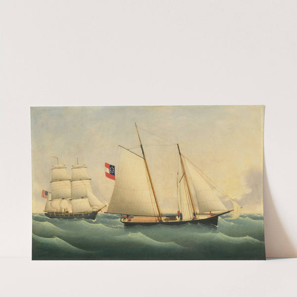 Capture of the ‘Savannah’ by the ‘U.S.S. Perry’ (1861) by Fritz Müller