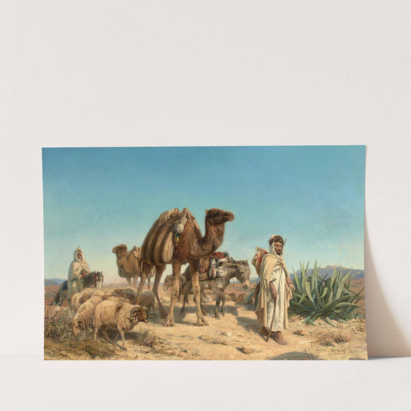 Caravane dans le désert (1875) by Eugène Girardet