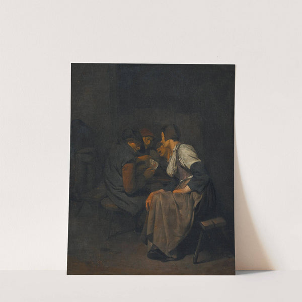 Card players in an interior by Cornelis Pietersz. Bega