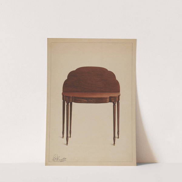 Card Table by Ferdinand Cartier