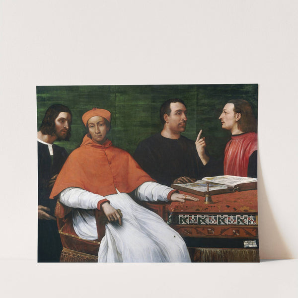 Cardinal Bandinello Sauli,His Secretary and Two Geographers by Sebastiano del Piombo