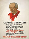 Cardinal Mercier has appealed to the Food Administration for more food for starving millions
