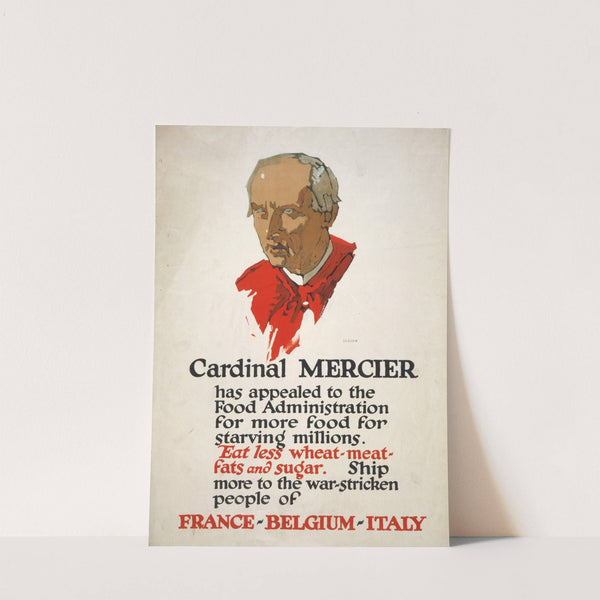 Cardinal Mercier has appealed to the Food Administration for more food for starving millions by George Illian