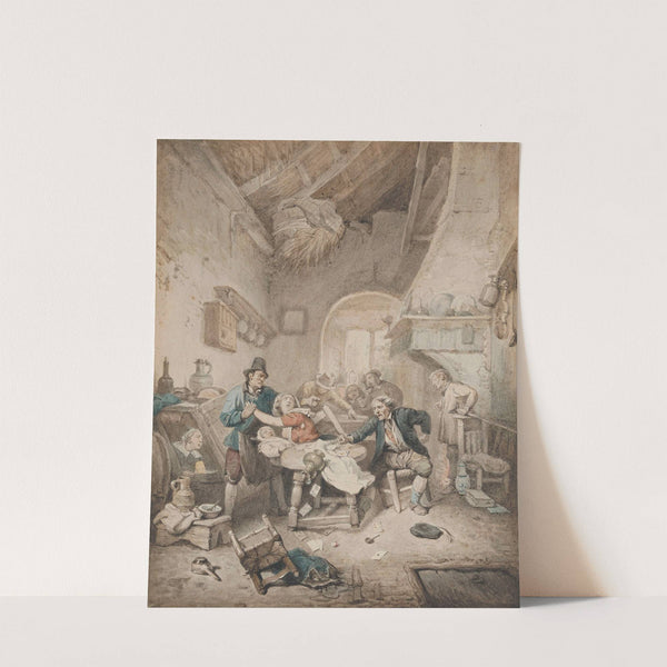 Cardplayers Quarreling by Ignatius Josephus Van Regemorter