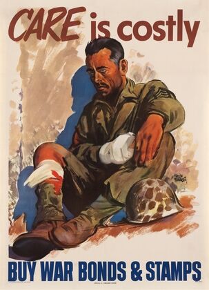 Care is costly. Buy war bonds and stamps