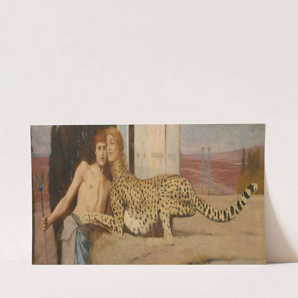 Caresses (1896) by Fernand Khnopff