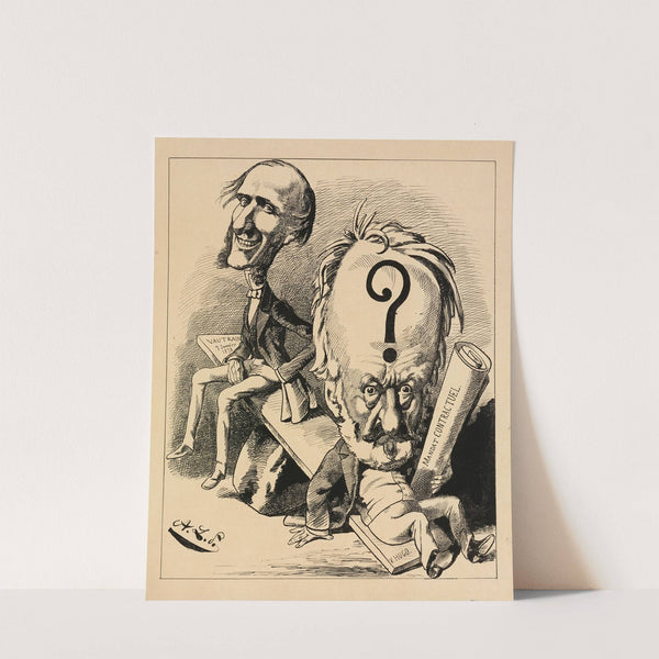 Caricature de Victor Hugo, candidat malheureux à l’élection législative complémentaire du 7 janvier 1872 (1872) by Zut (Alfred Le Petit)