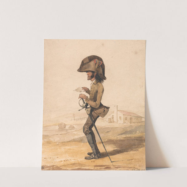 Caricature of a French military officer by Denis Dighton