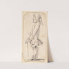 Caricature of a Man Carrying a Stick, Standing in Profile to the Left (1760) by Giovanni Battista Tiepolo