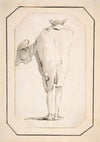 Caricature of a Man Holding a Tricorne, Seen from Behind