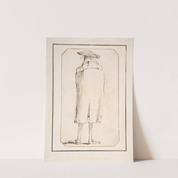 Caricature of a Man Seen from Behind (1760) by Giovanni Battista Tiepolo