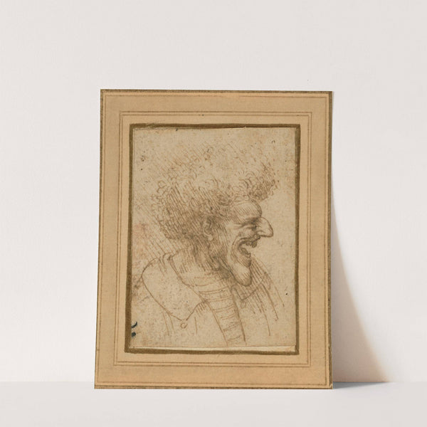 Caricature of a Man with Bushy Hair (1495) by Leonardo da Vinci