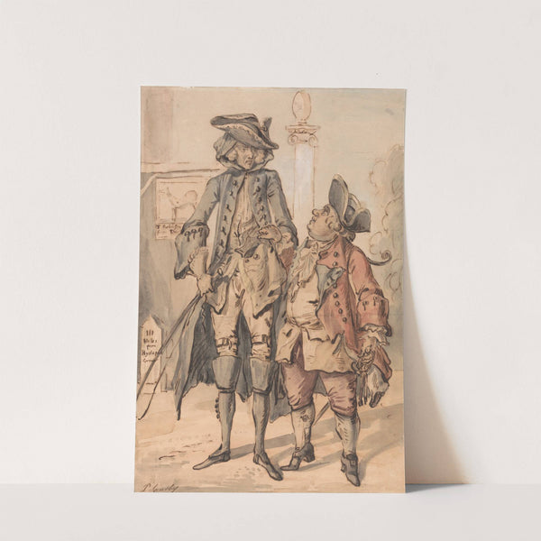 Caricature of George Bubb Dodington and Sir Thomas Robinson by Paul Sandby